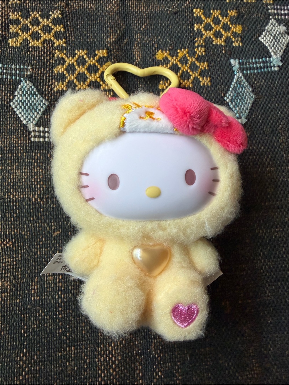 NWT Hello Kitty Teddy Pajamas Series Plush Pendant Blind Box in Sunshine Pajamas